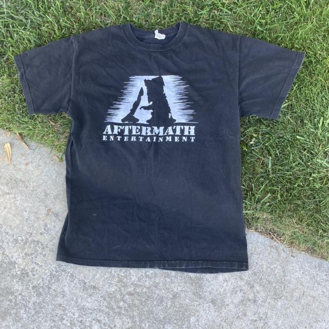[AFTERMATH] AFTERMATH small logo t-shirt /追跡付 Vintage Aftermath Entertainment T-Shirt Rap Hip Hop Dr Dre