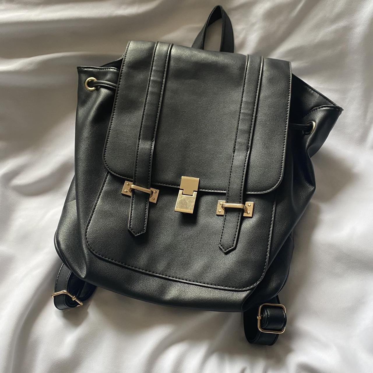 JustFab black backpack/ bag • condition is like new... - Depop