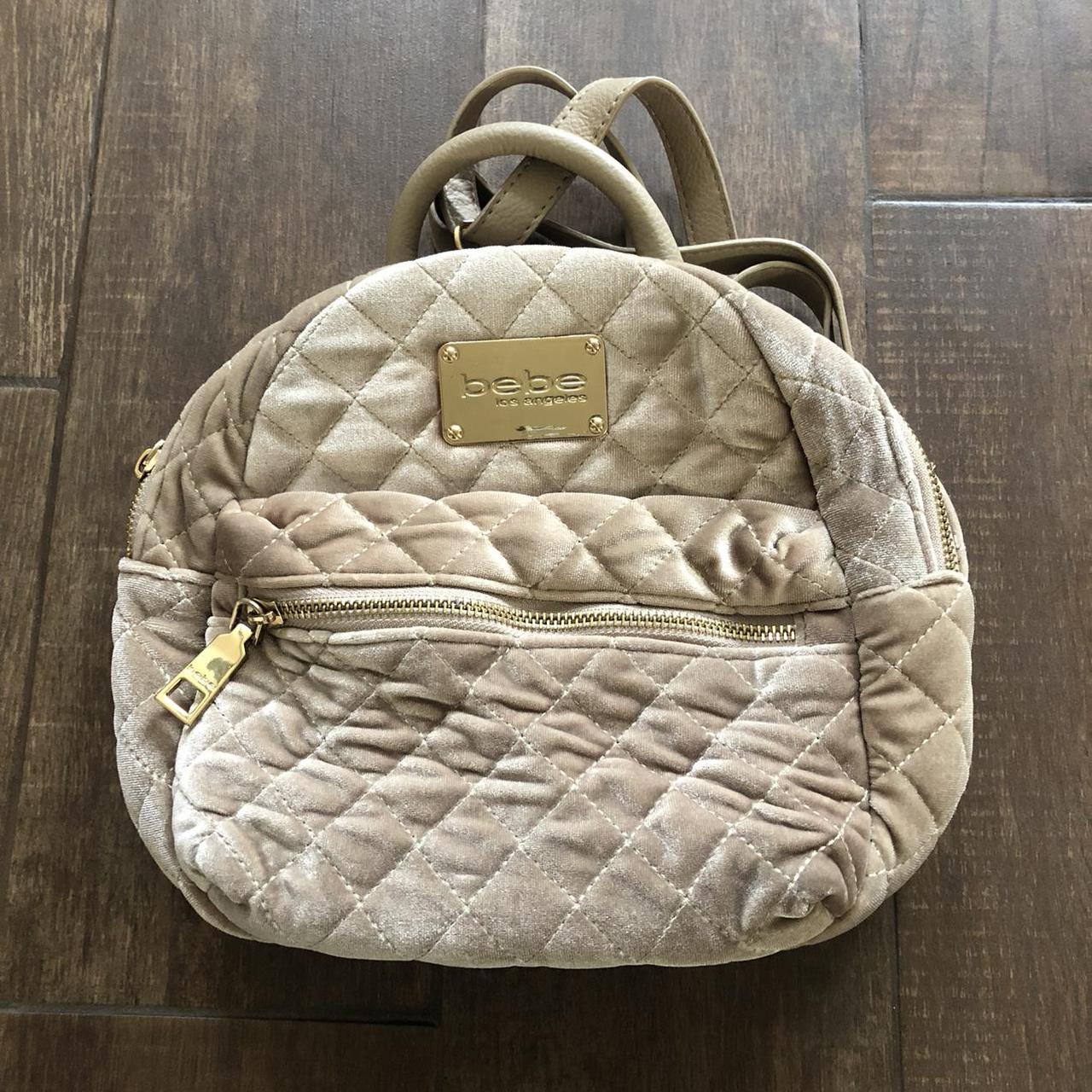 bebe velvet backpack