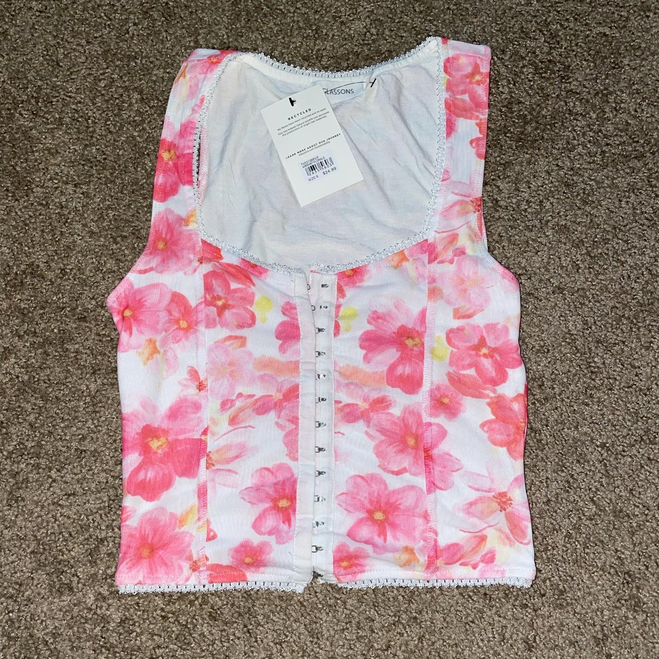 Glassons floral corset top 💘 NWOT (pictures show top... Depop