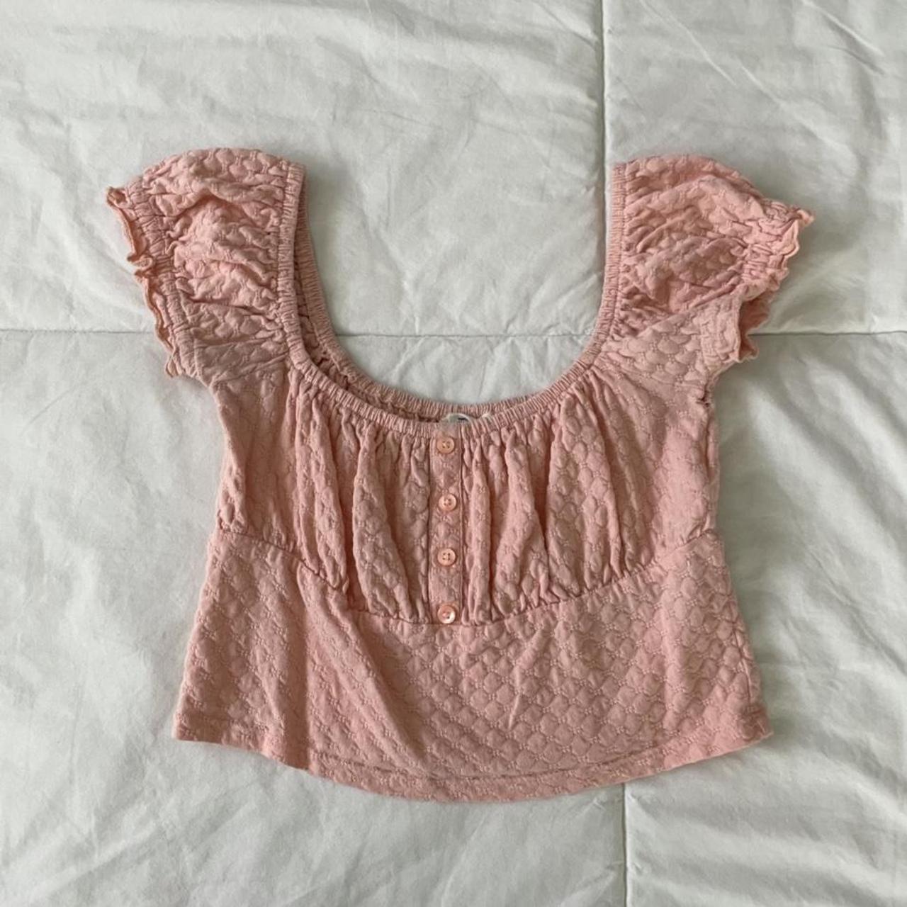 Billabong Women's Pink Crop-top | Depop