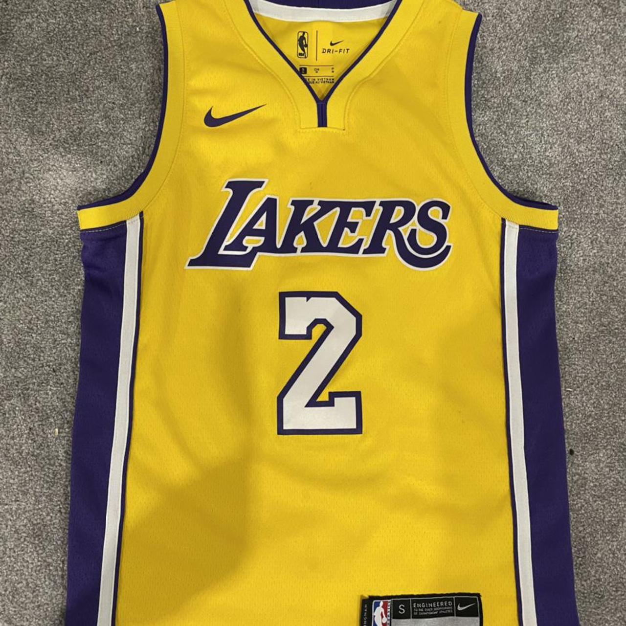 Los Angeles Lakers button down jersey with - Depop