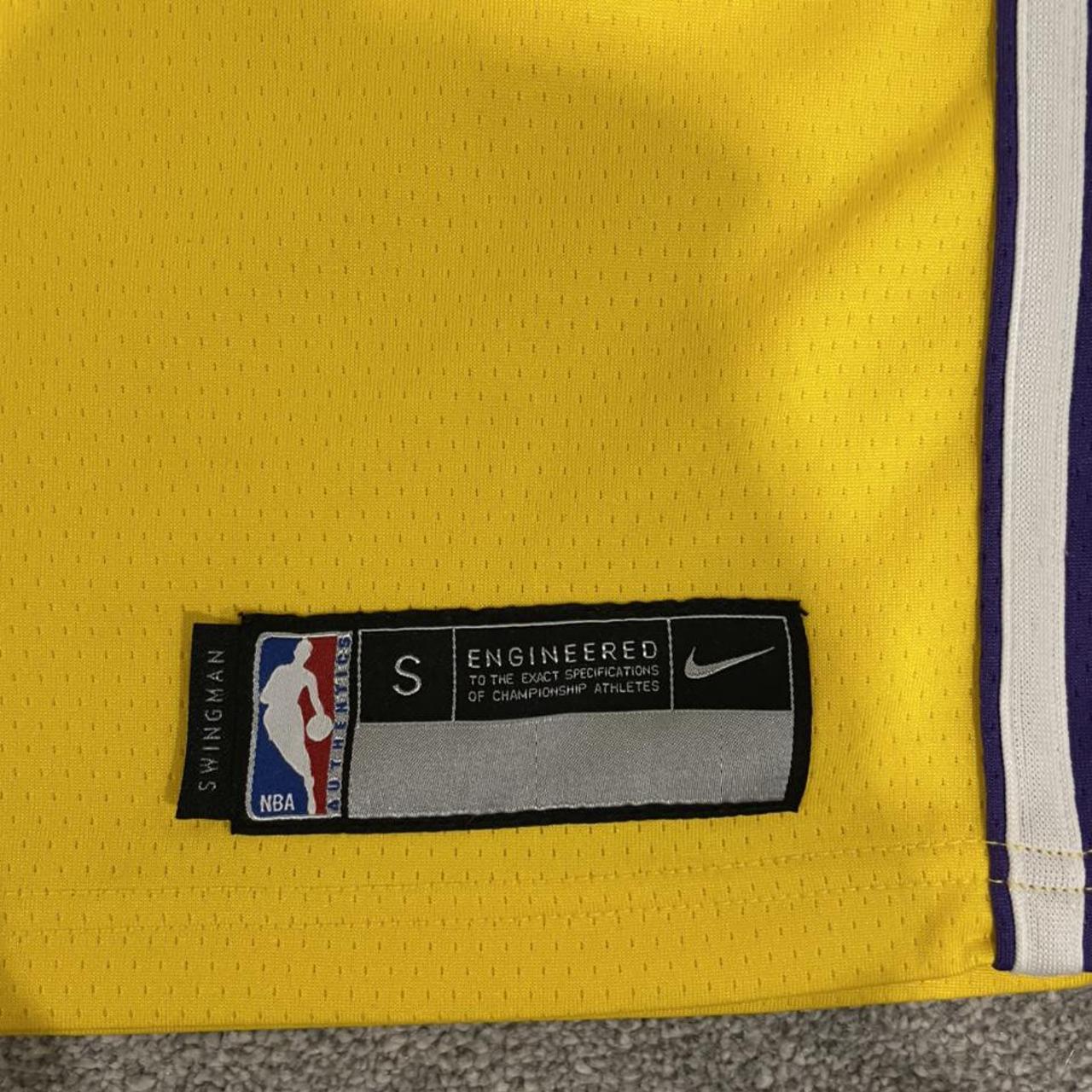 Men's Los Angeles Lakers Lonzo Ball Nike Yellow Swingman Jersey