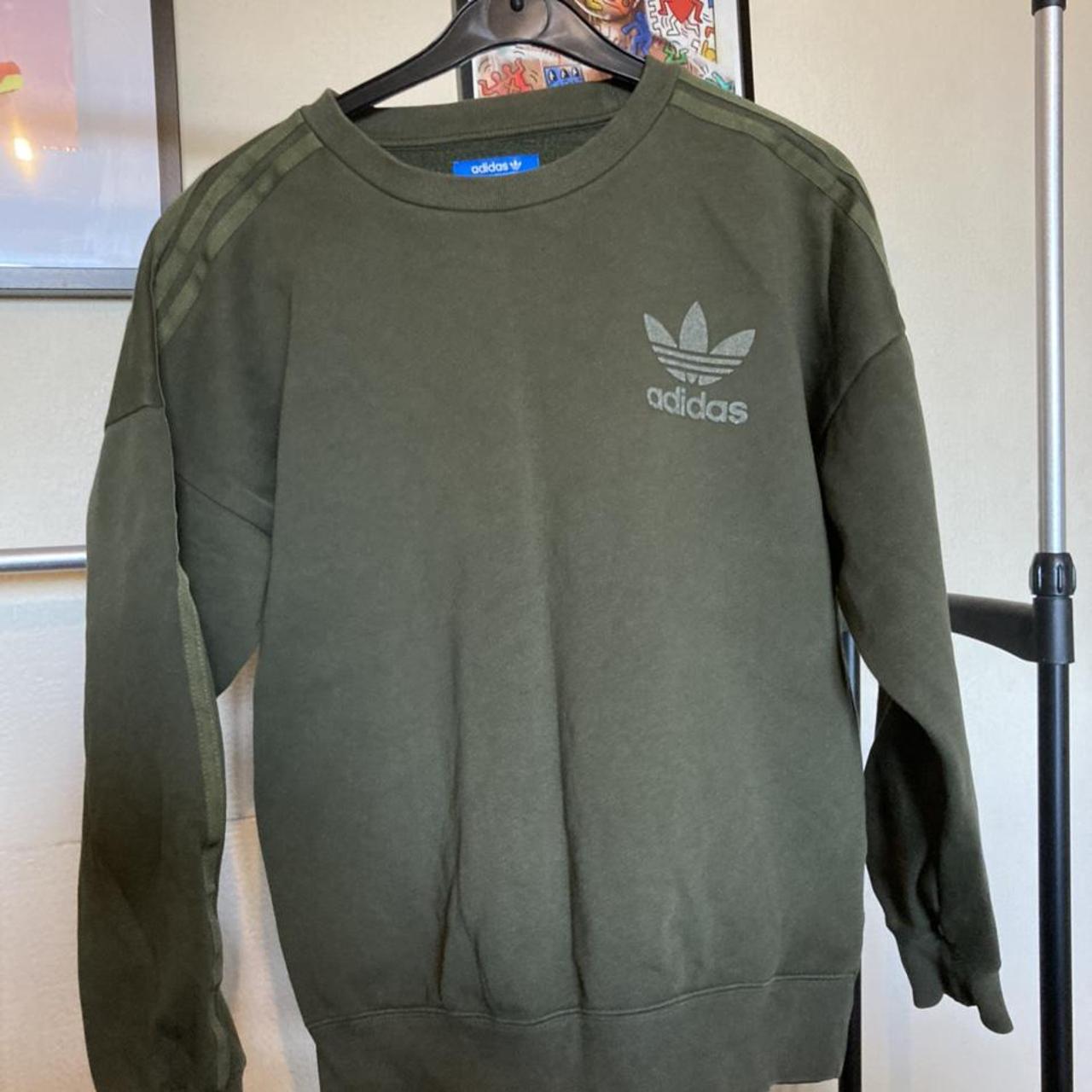 khaki adidas jumper mens