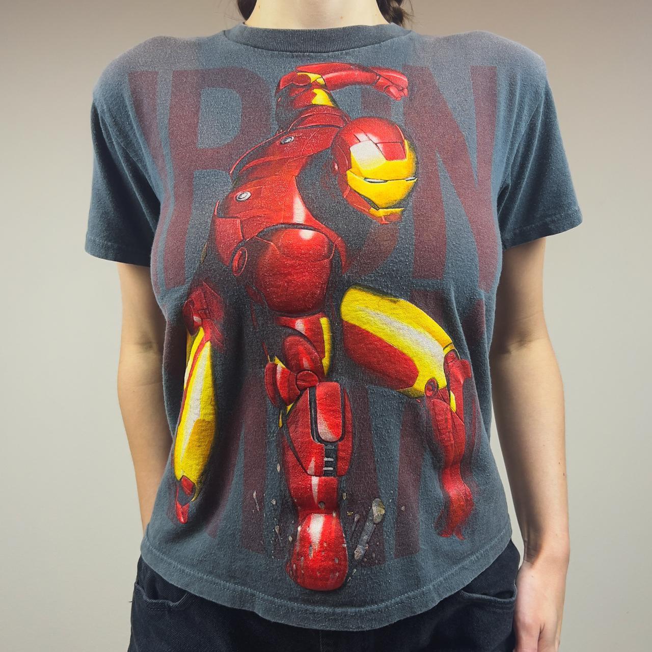 Marvel Iron Man Promo Tee, A grey t-shirt featuring...