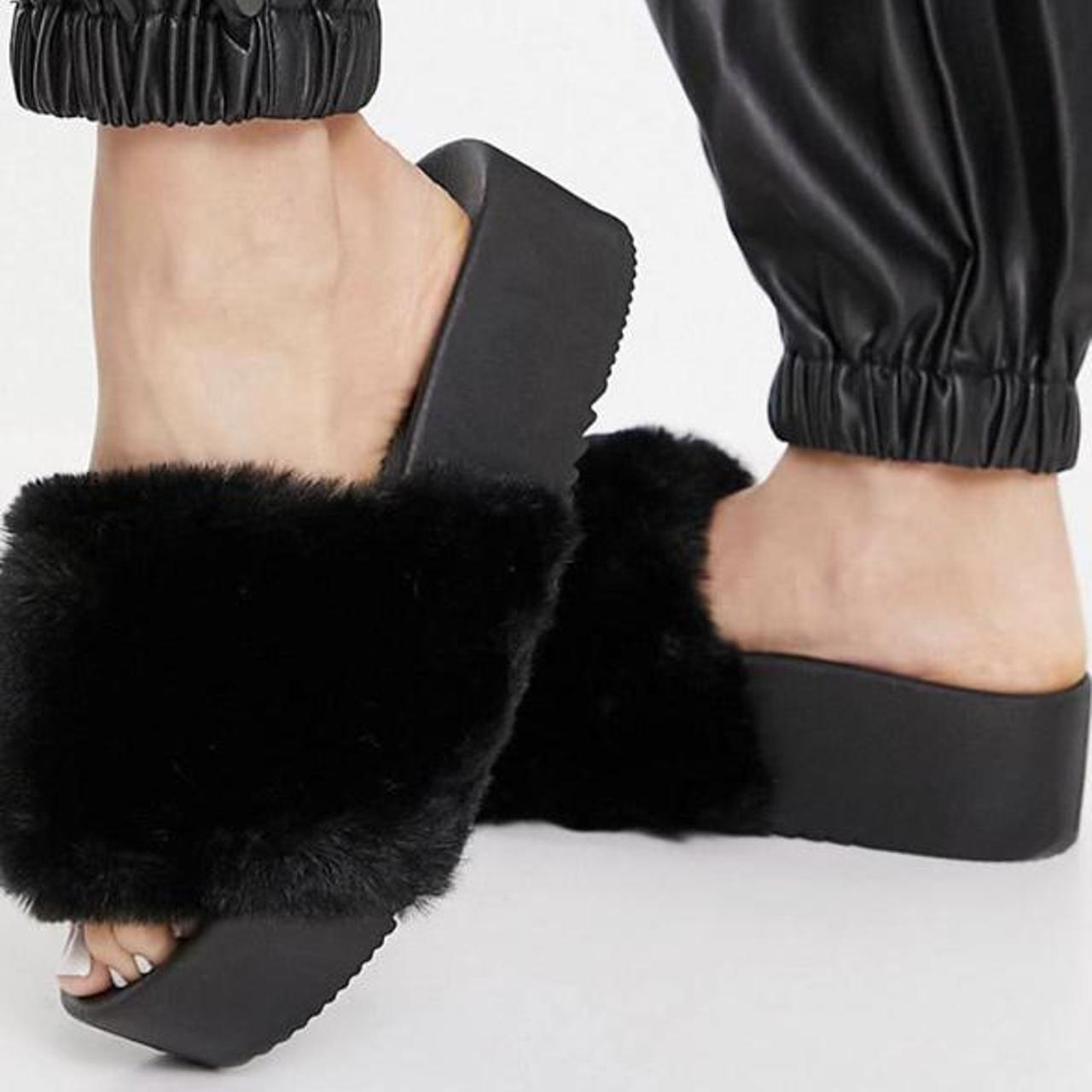 ASOS Women's Black Slides Depop