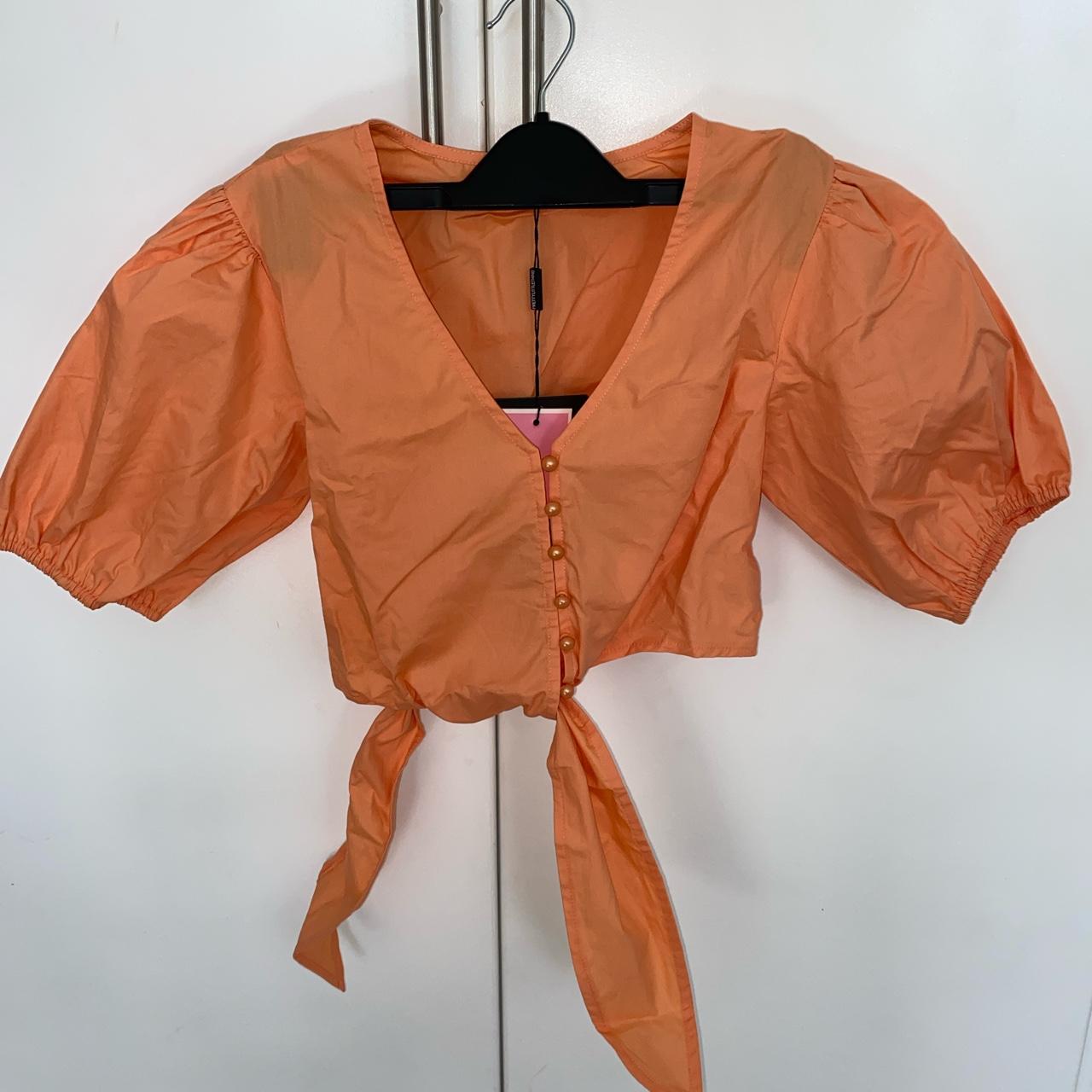 Brand new orange top Pretty little thing So... - Depop