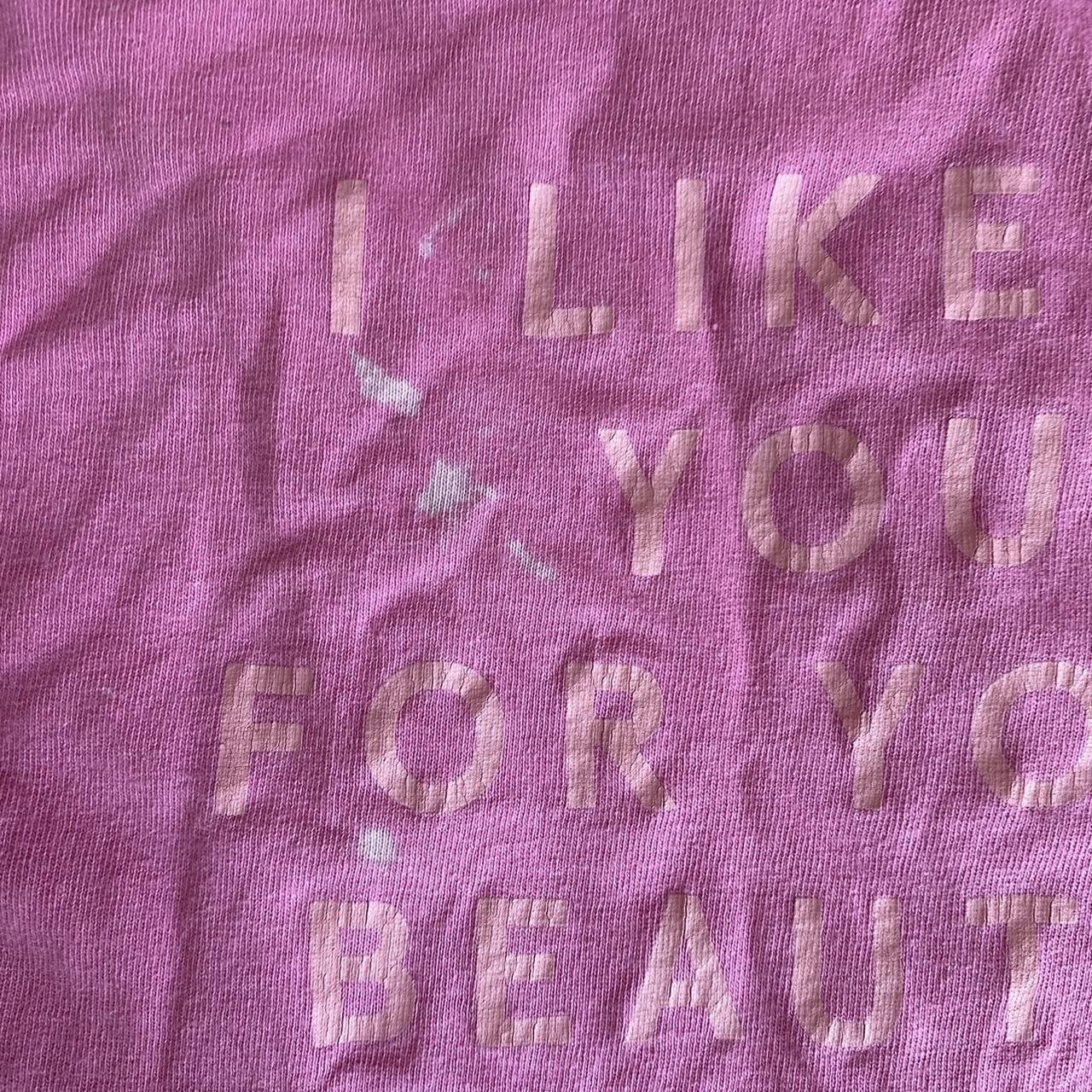 pink xl the 1975 official t-shirt iliwys motif on... - Depop