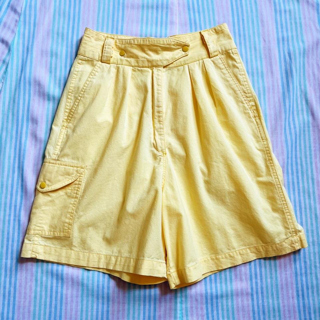 Women's Yellow Shorts | Depop