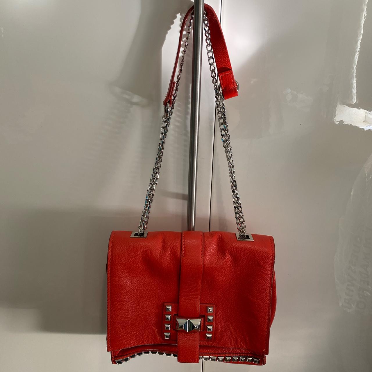 Red suede bag discount zara