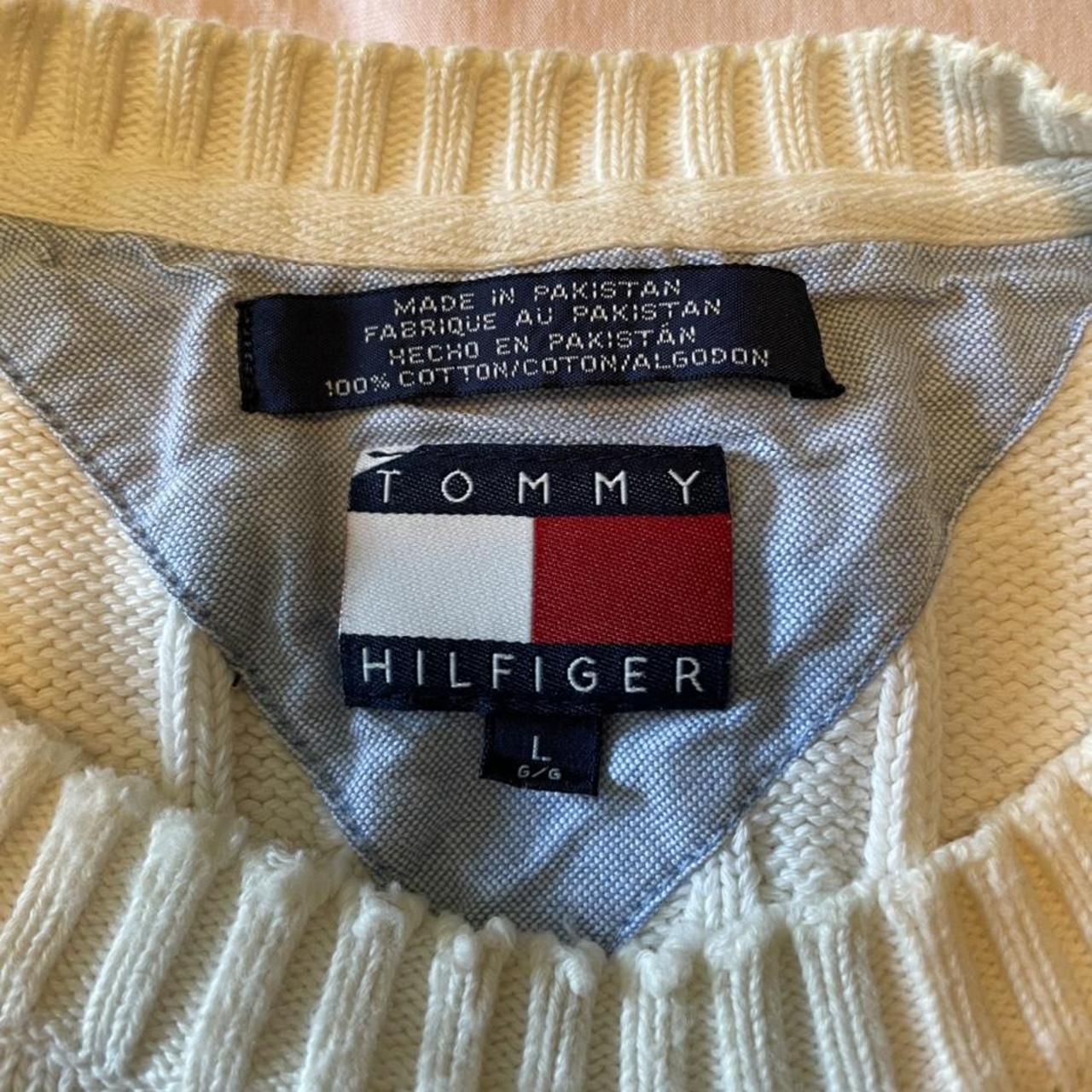 tommy hilfiger cable knit sweater!! i think this... - Depop