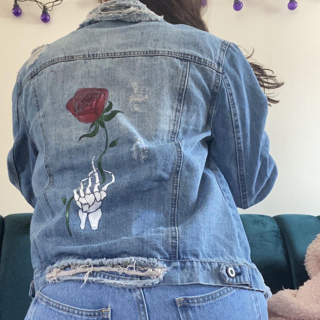 Lucky Brand Hendrix Embroidered Roses Boyfriend - Depop