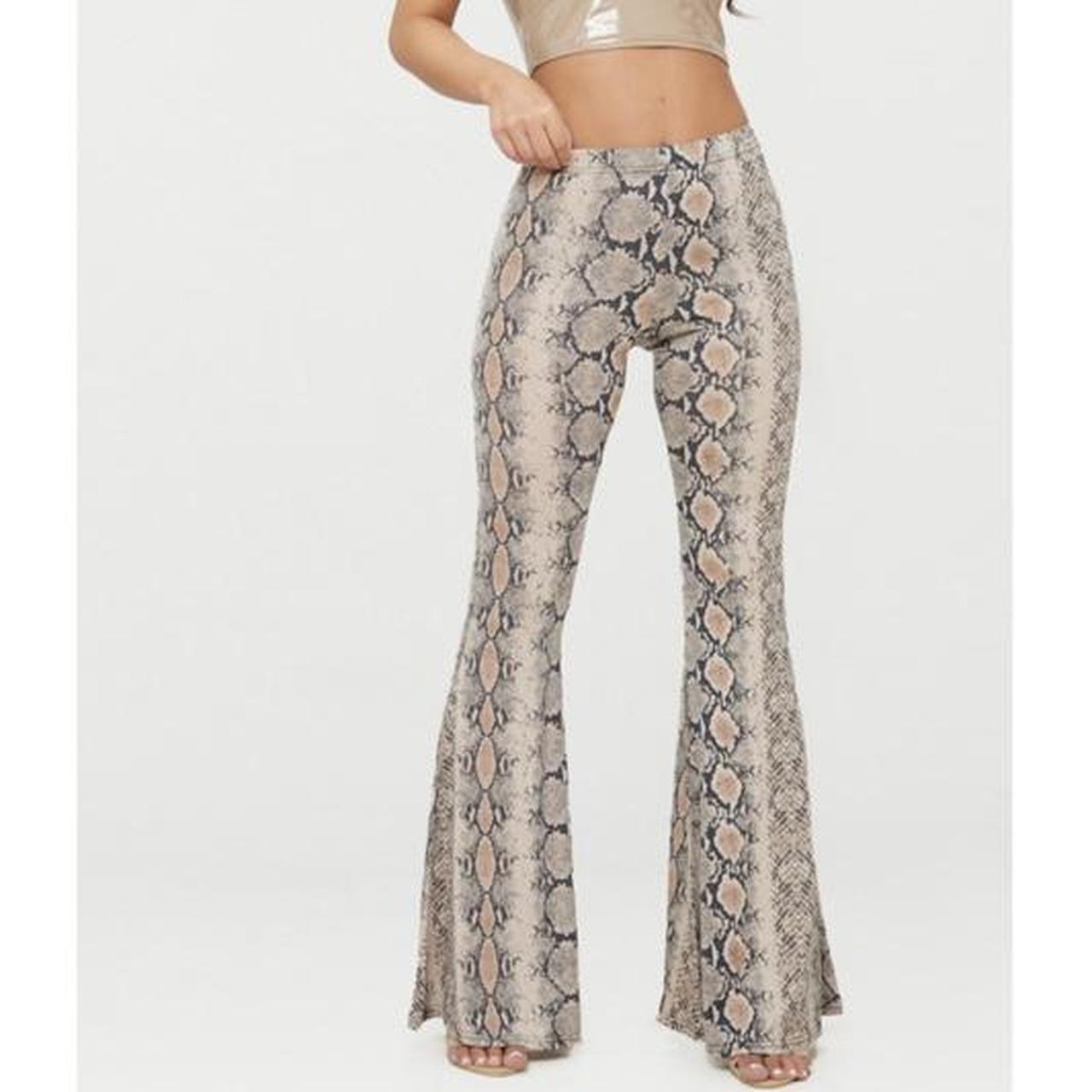 Petite snake print sales flares