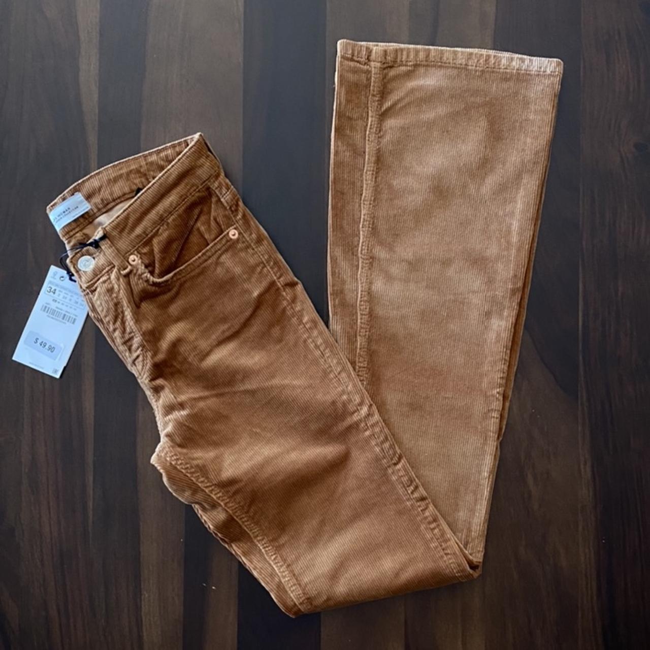 Sweet flared corduroy trousers, Medium Brown