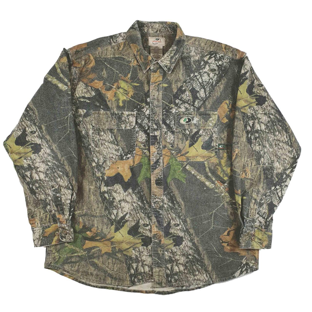 Men's Vintage 90's Hunting Camo Chamois Shirt... Depop