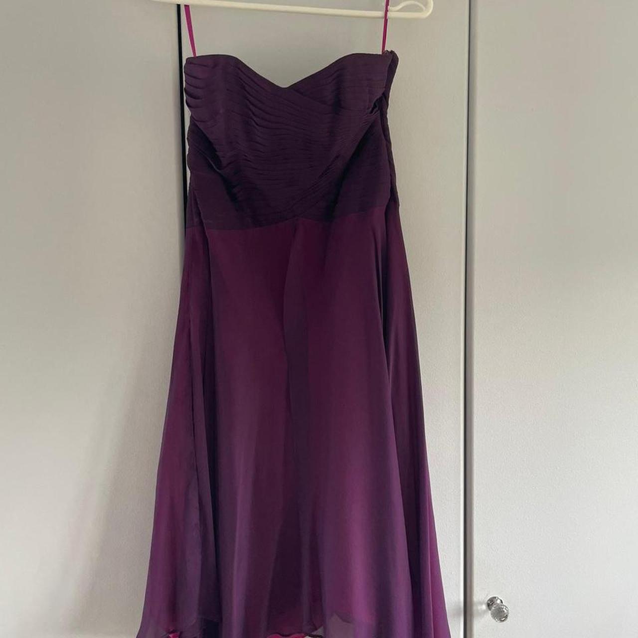 Monsoon Women's Pink and Purple Dress | Depop