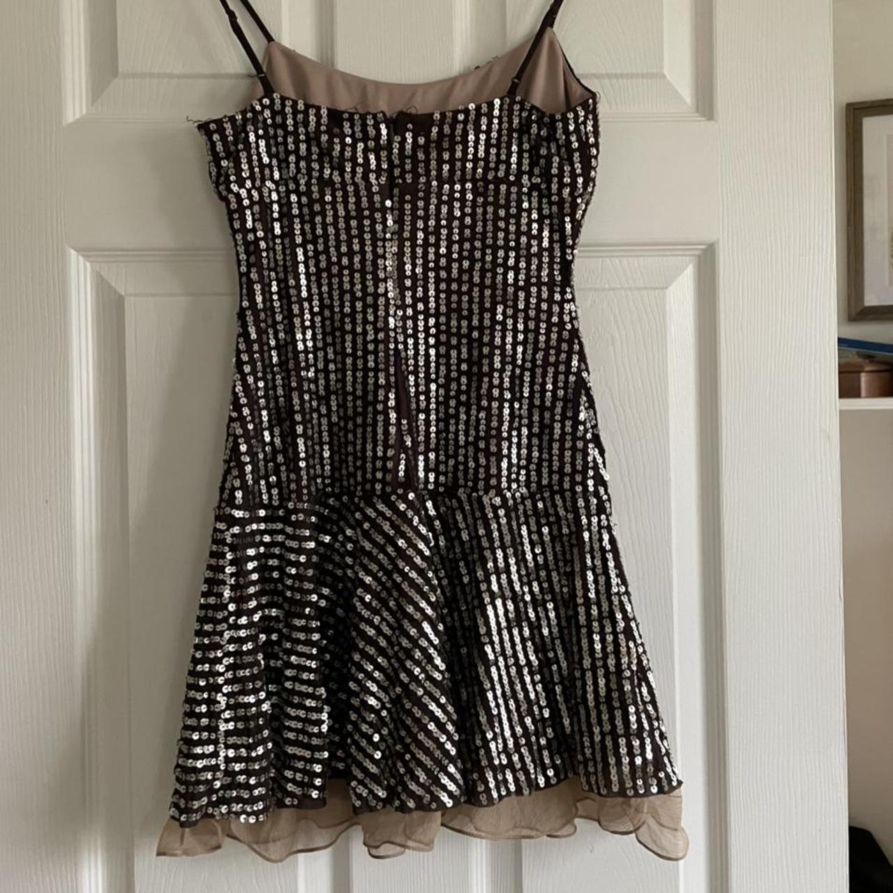 BCBG Max Azaria Mini Dress With Sequins. Vintage So... - Depop