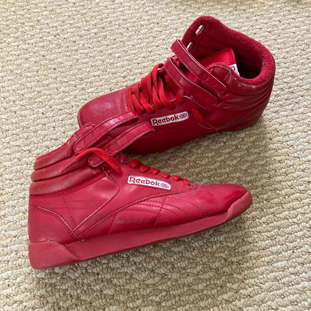 Reebok high deals tops 80s red