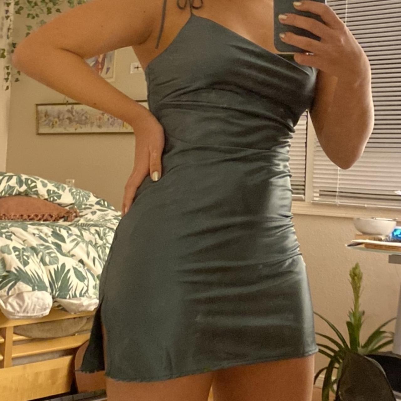 Brandy Melville Women's Green Dress Depop