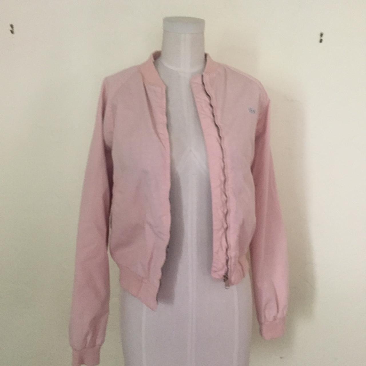 Pale pink 2025 bomber jacket