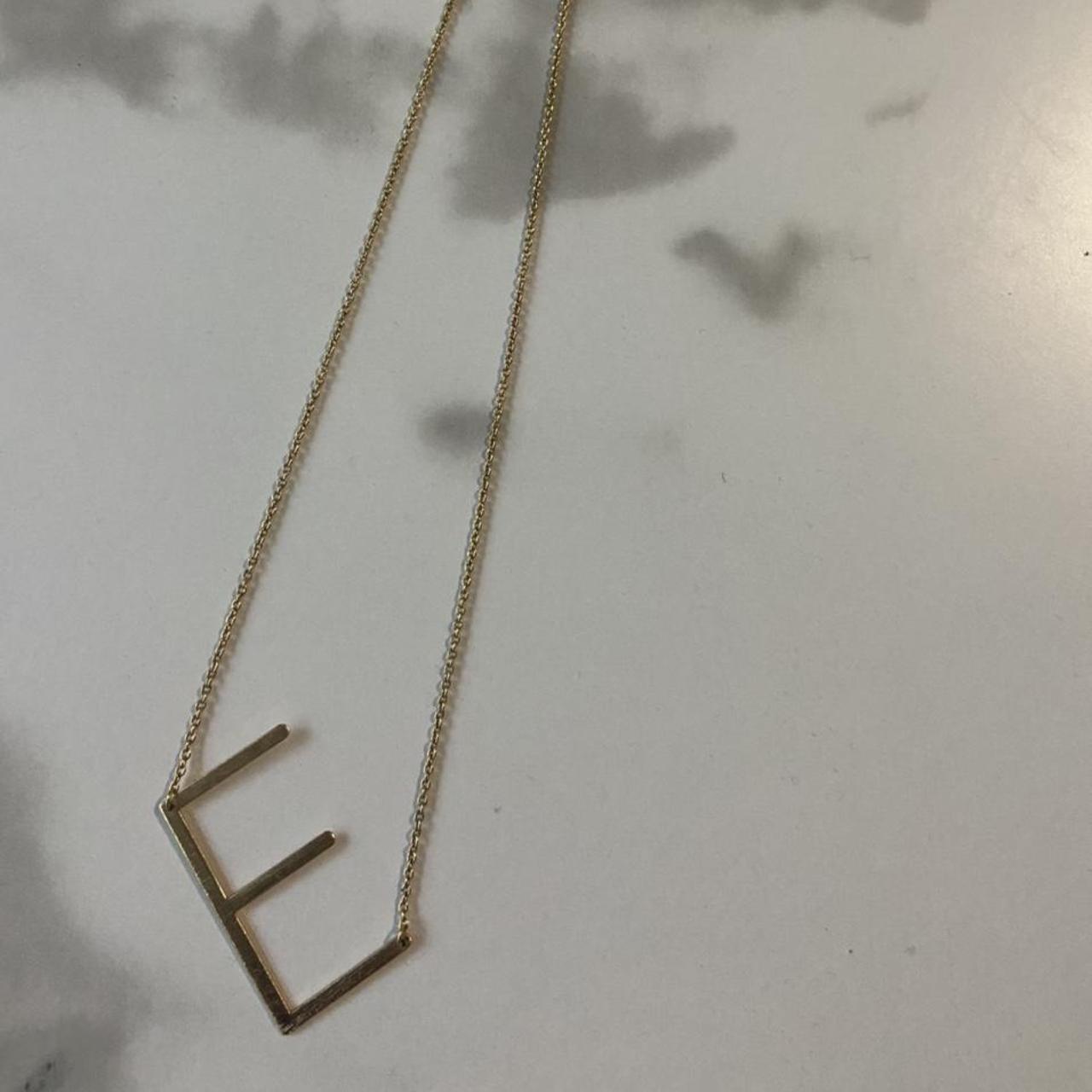 Anthro clearance initial necklace