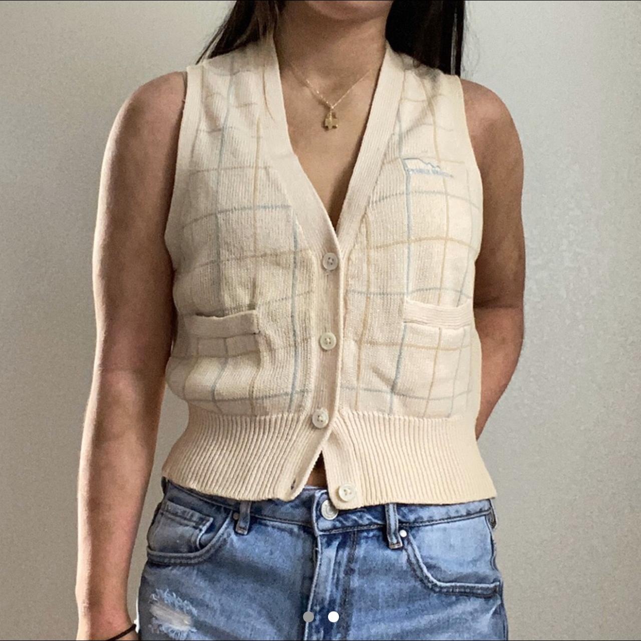 Ralph Lauren Women's Cream Vest | Depop
