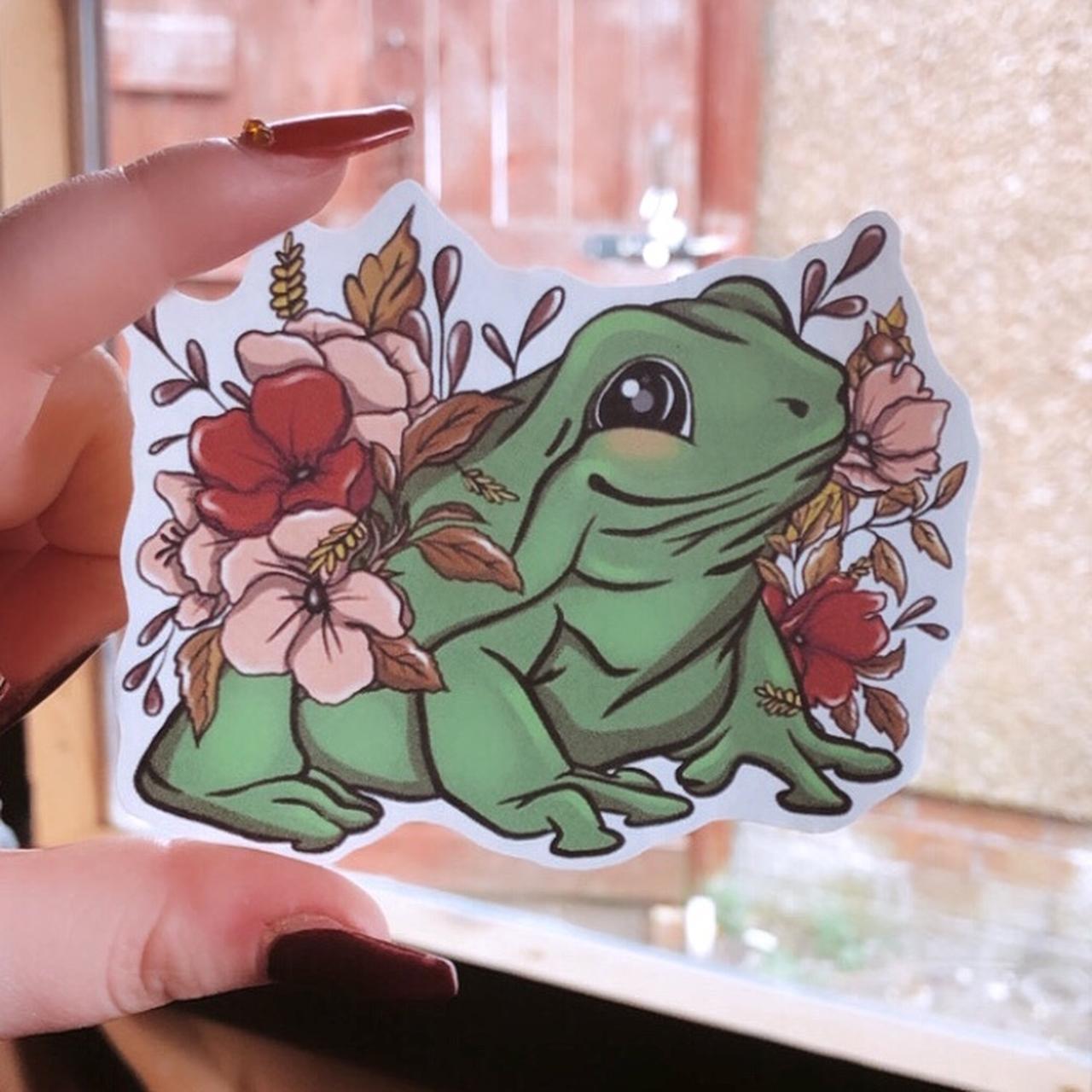 💚 Franco the Frog - Large sticker 🐸 Large... - Depop