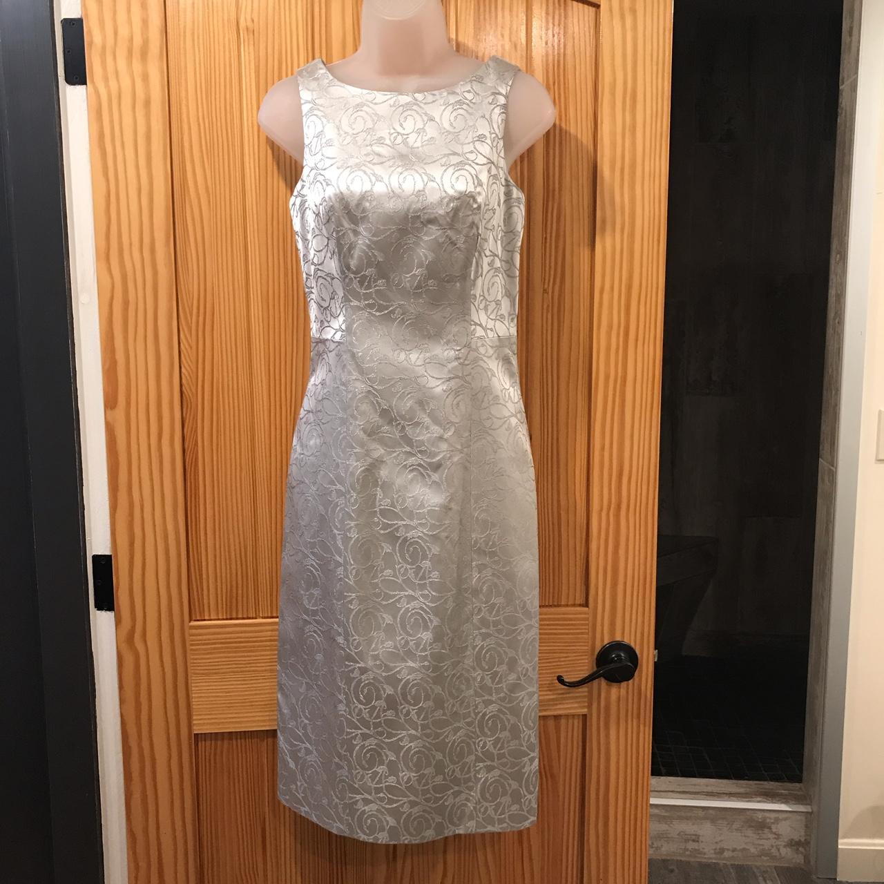 Bebe silver dress sale