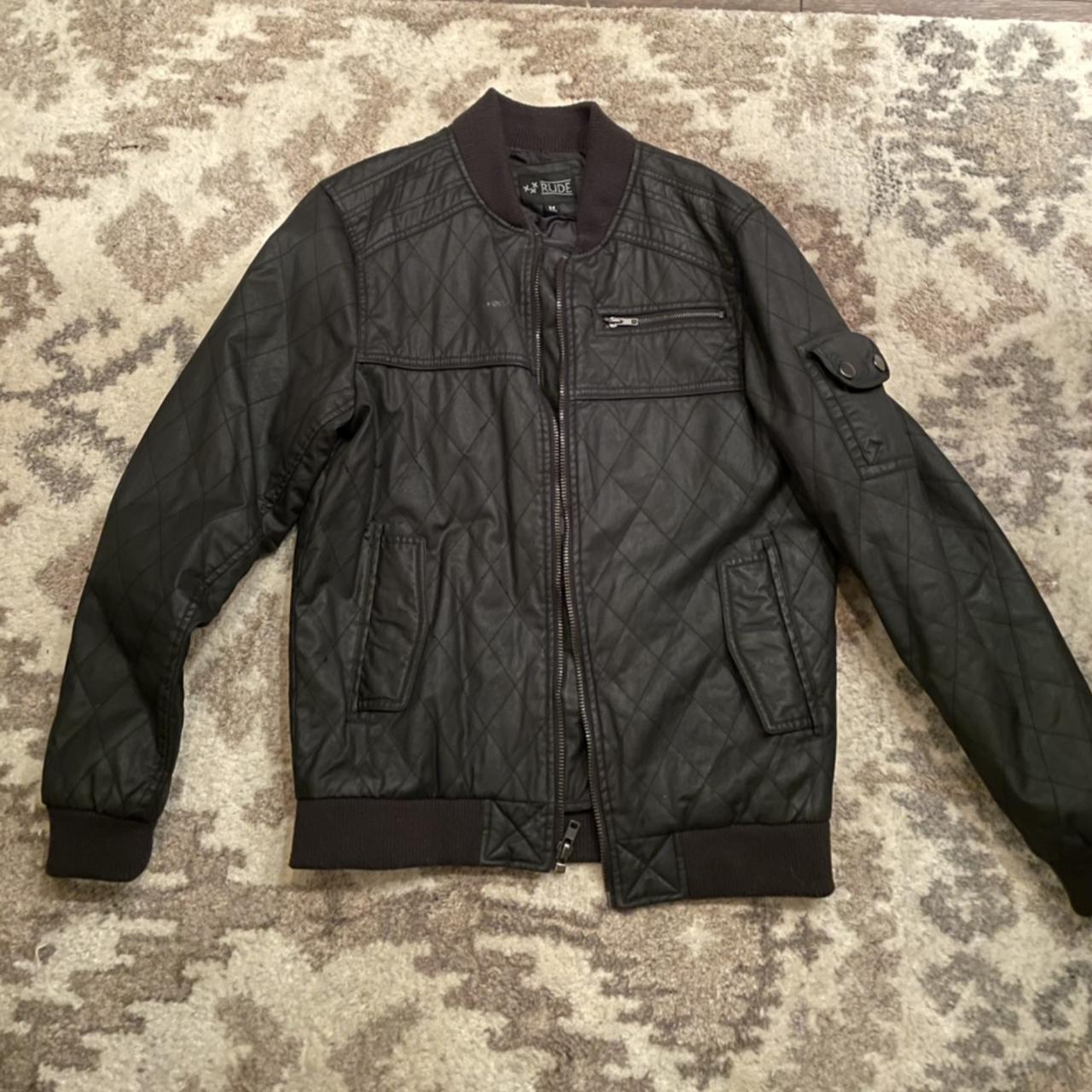 XXX RUDE Men's Black Jacket | Depop