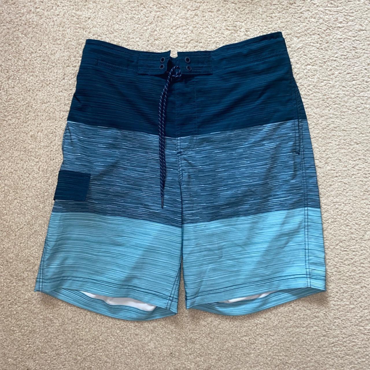 Men's Blue and Navy Swimbriefsshorts Depop