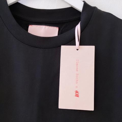 Simone Rocha X H&M Appliquéd 100% Organic Cotton - Depop