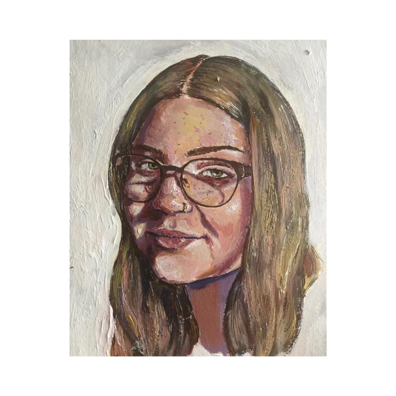 Acrylic portraits miniature - $45 8x10 -... - Depop