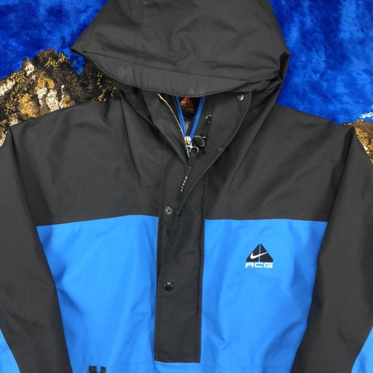 2000's Nike ACG storm fit light jacket. Half zip, - Depop