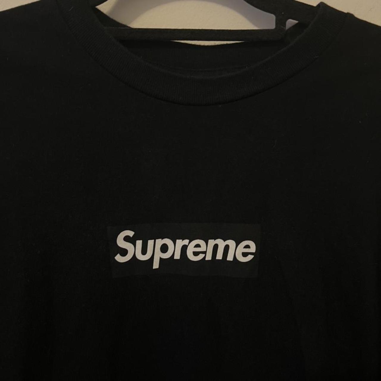 Supreme long sleeve box logo tee size S excellent Depop