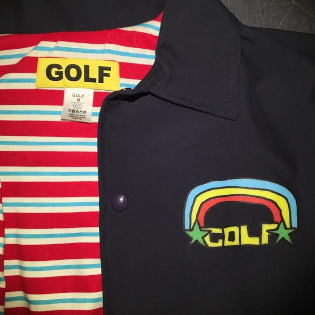 golf wang rainbow coach jacket