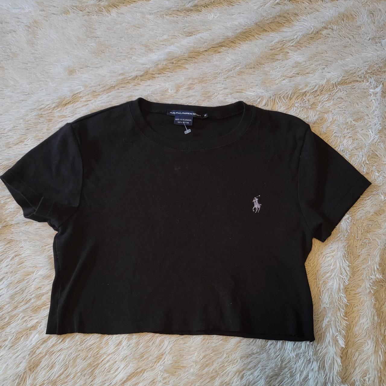 Product Image 1 - black and baby blue polo