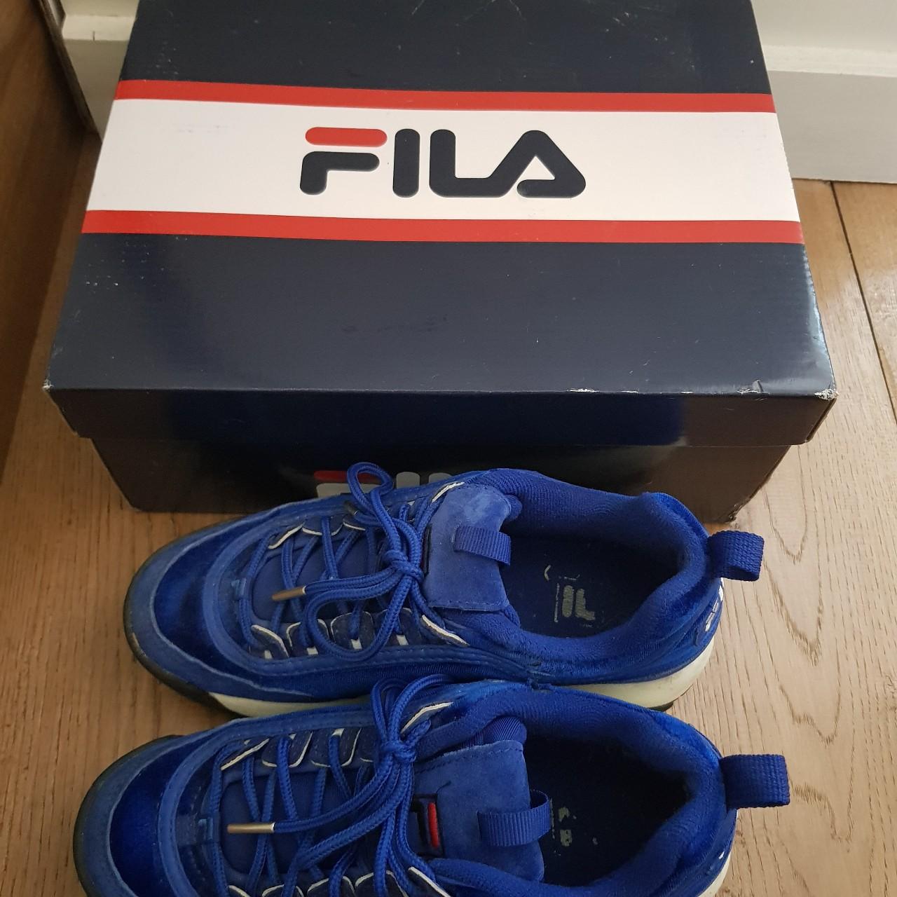 Blue velvet Fila Disruptors size 💎 I have