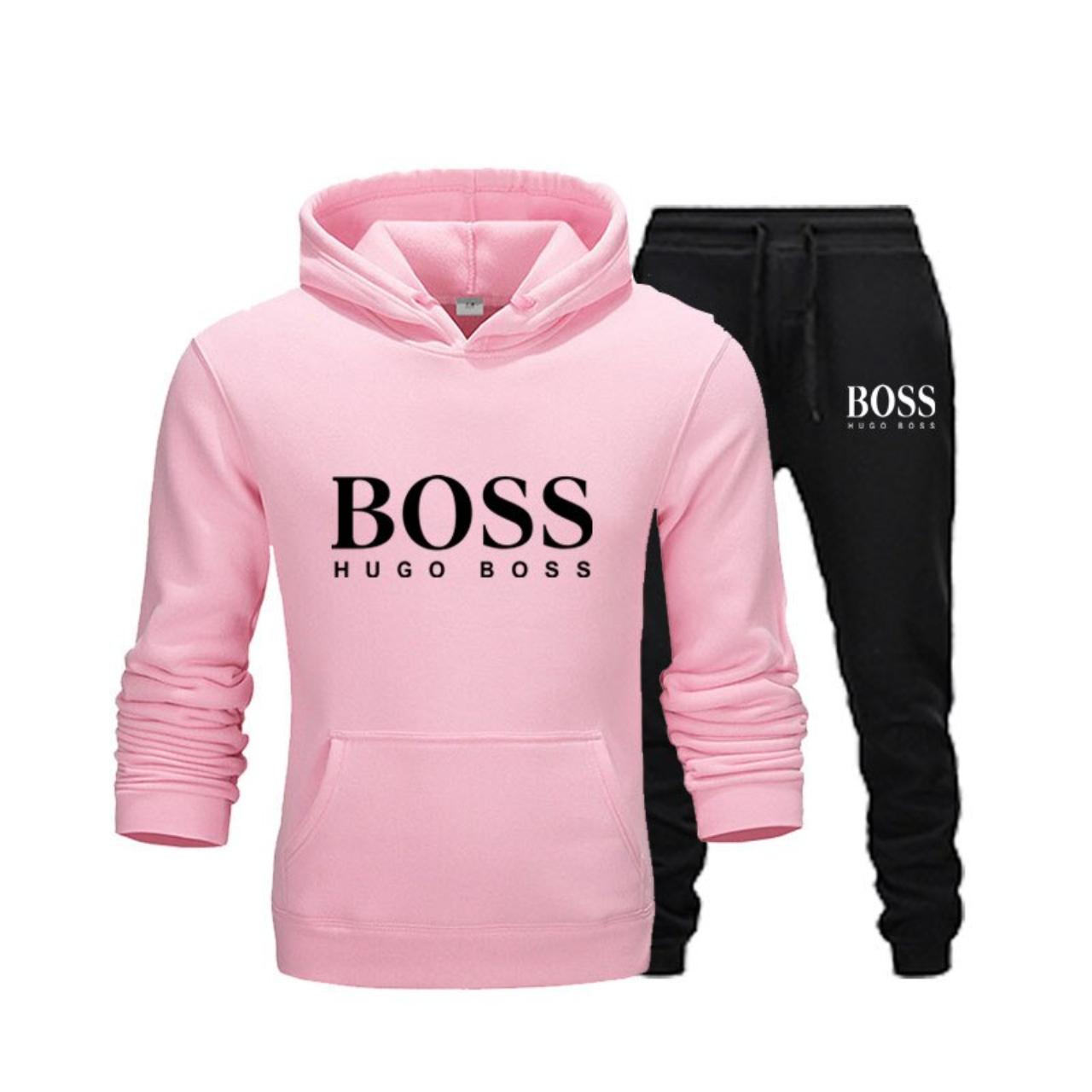 Hugo boss pink sweatshirt best sale