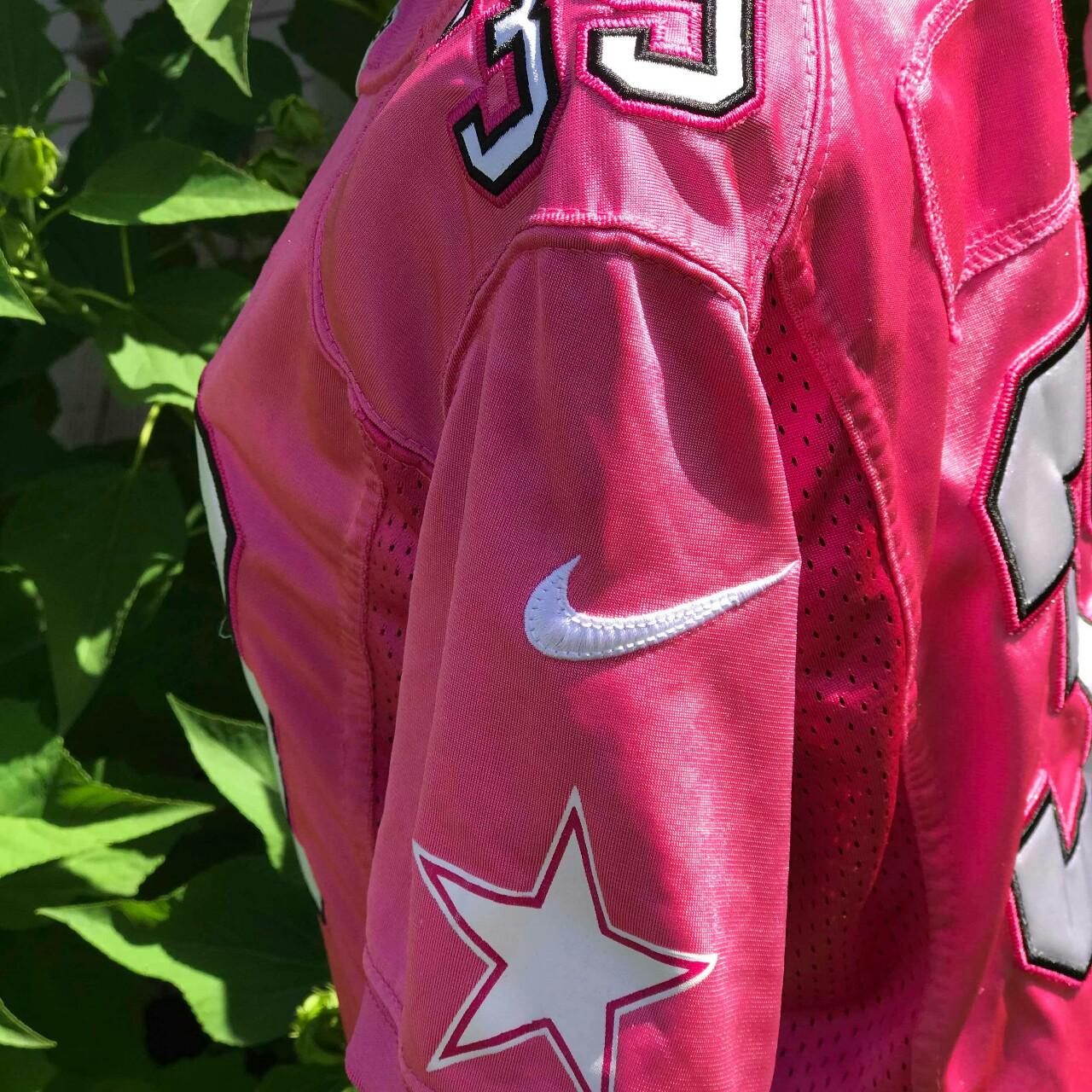 PRE-LOVED- PINK DALLAS COWBOYS FOOTBALL JERSEY. - Depop