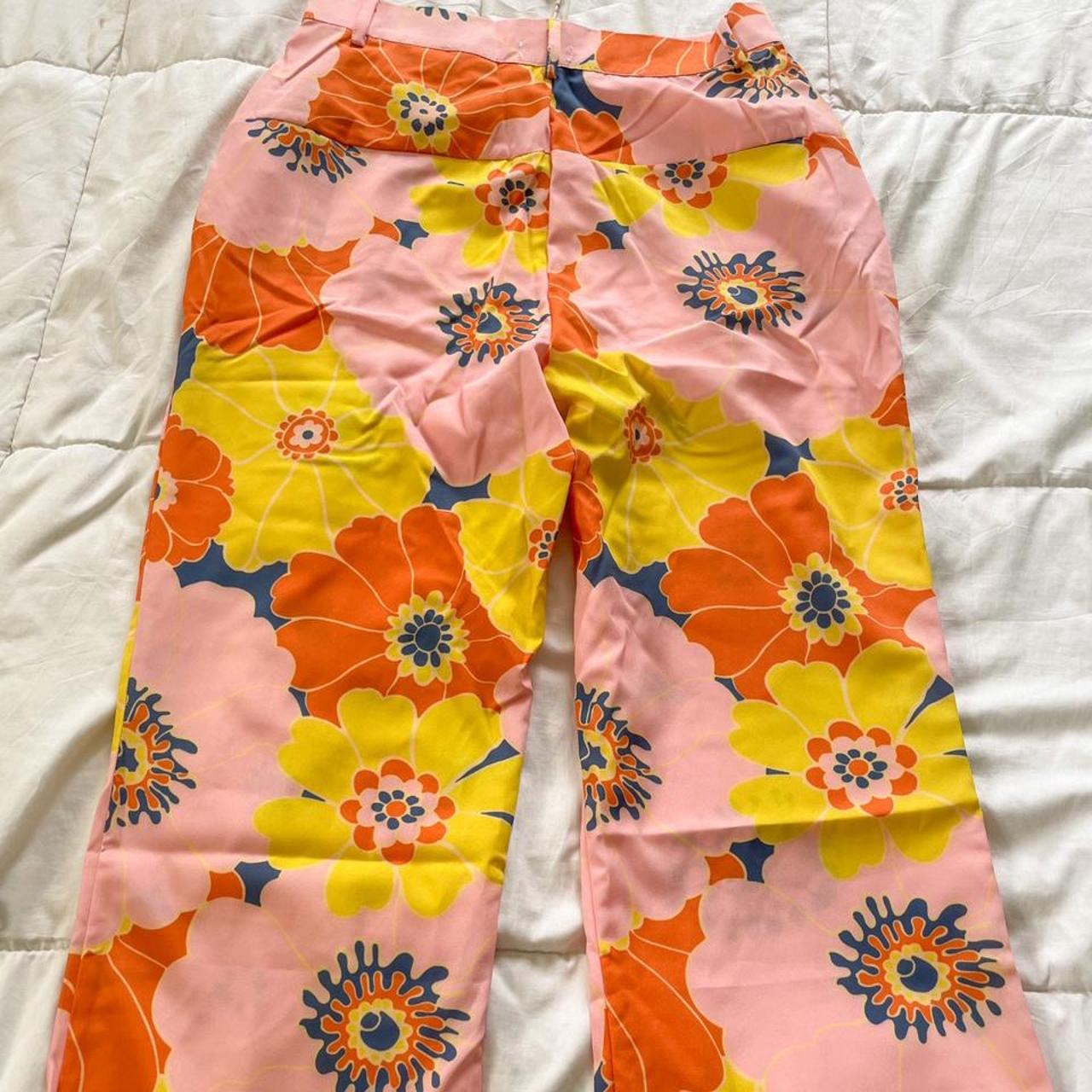 Urban Outfitters Women's Orange and Pink Jeans (3)