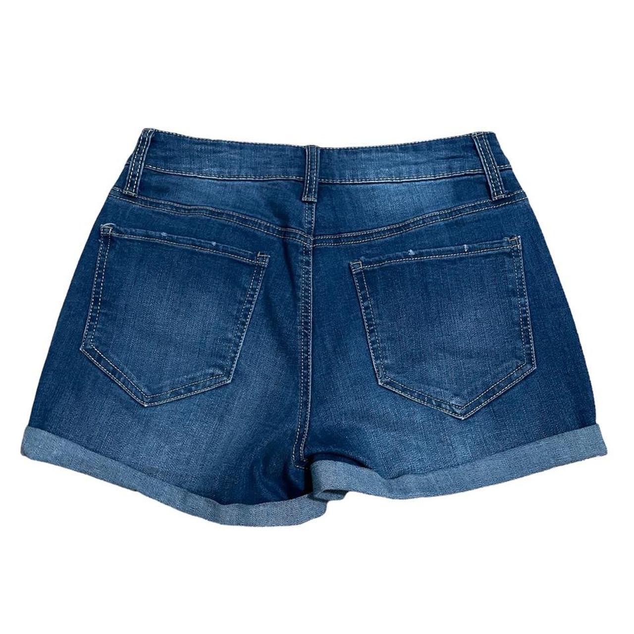 So Denim Shorts Medium Wash Measurements: size:... - Depop