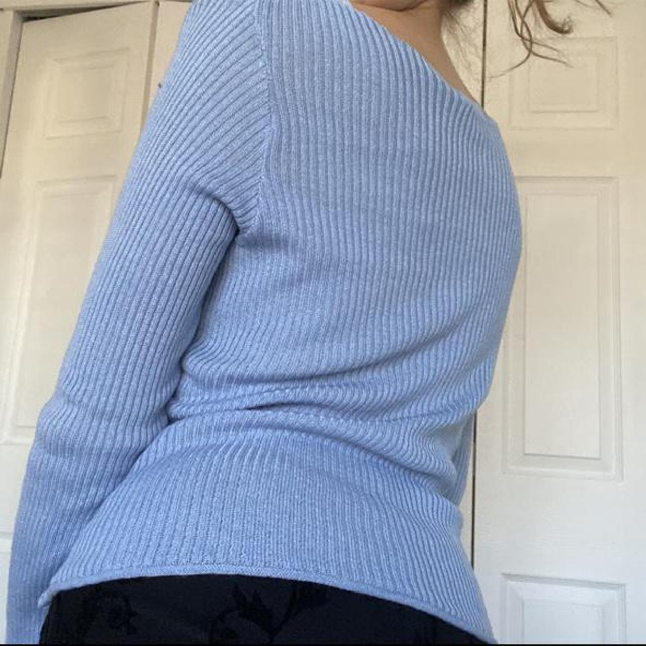 Product Image 3 - Blue longsleeve knit top 
From