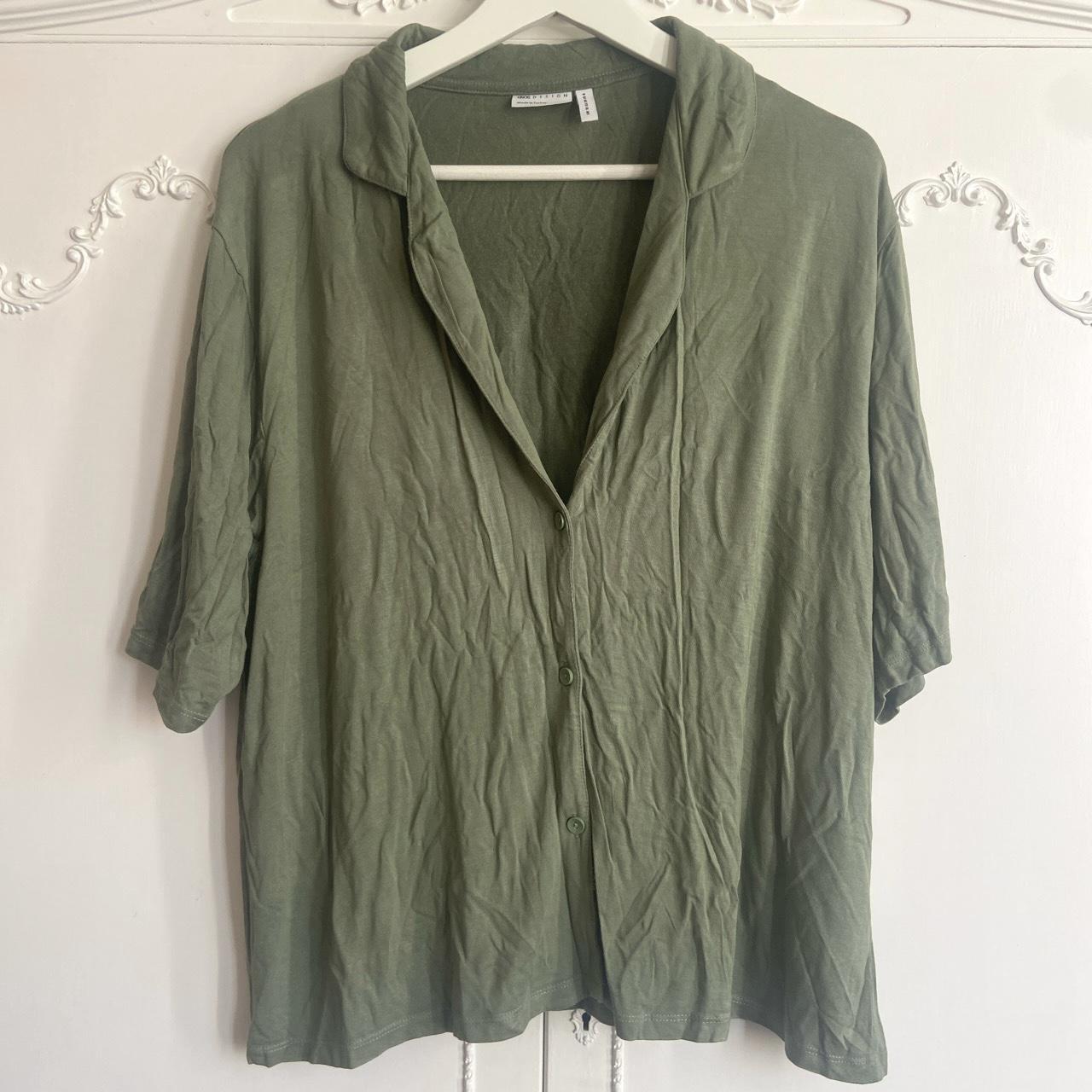 Pyjama top. Green / khaki pyjama shirt from ASOS.... - Depop