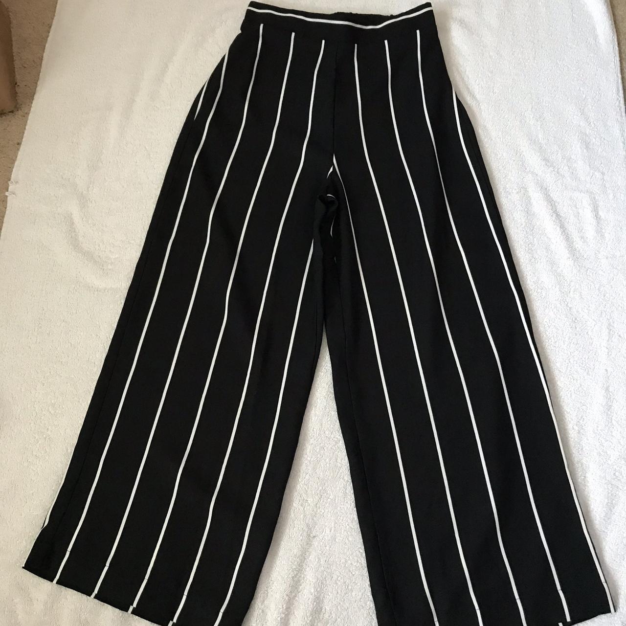 Tall best sale striped trousers