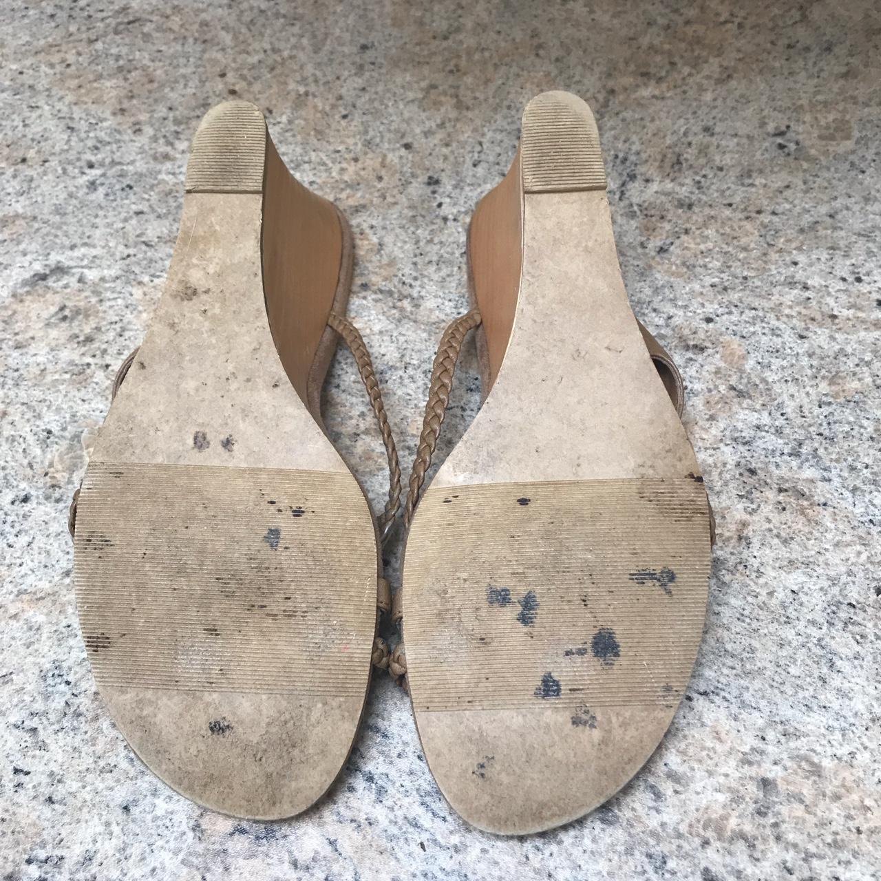 covered toe wedge sandals