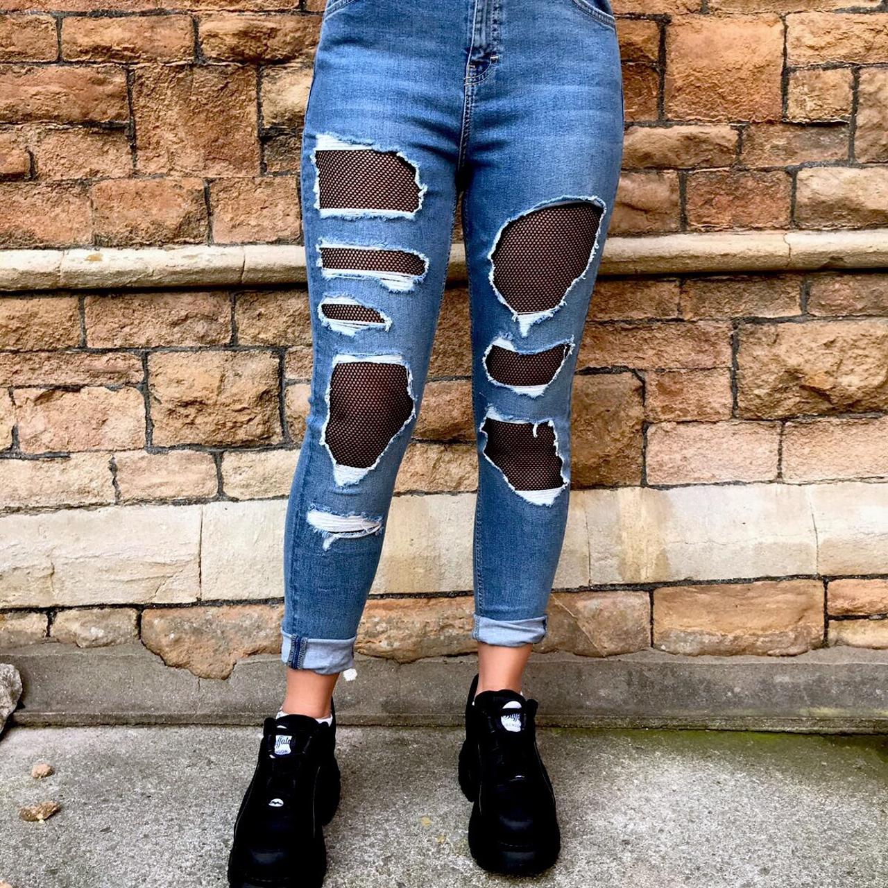 Fishnet leggings outlet with jeans