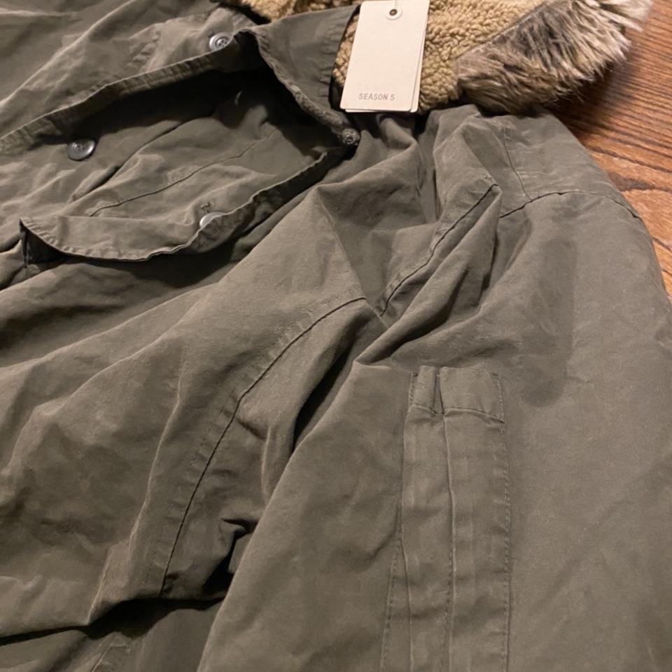 Yeezy season 5 military parka jacket size m NWT... - Depop