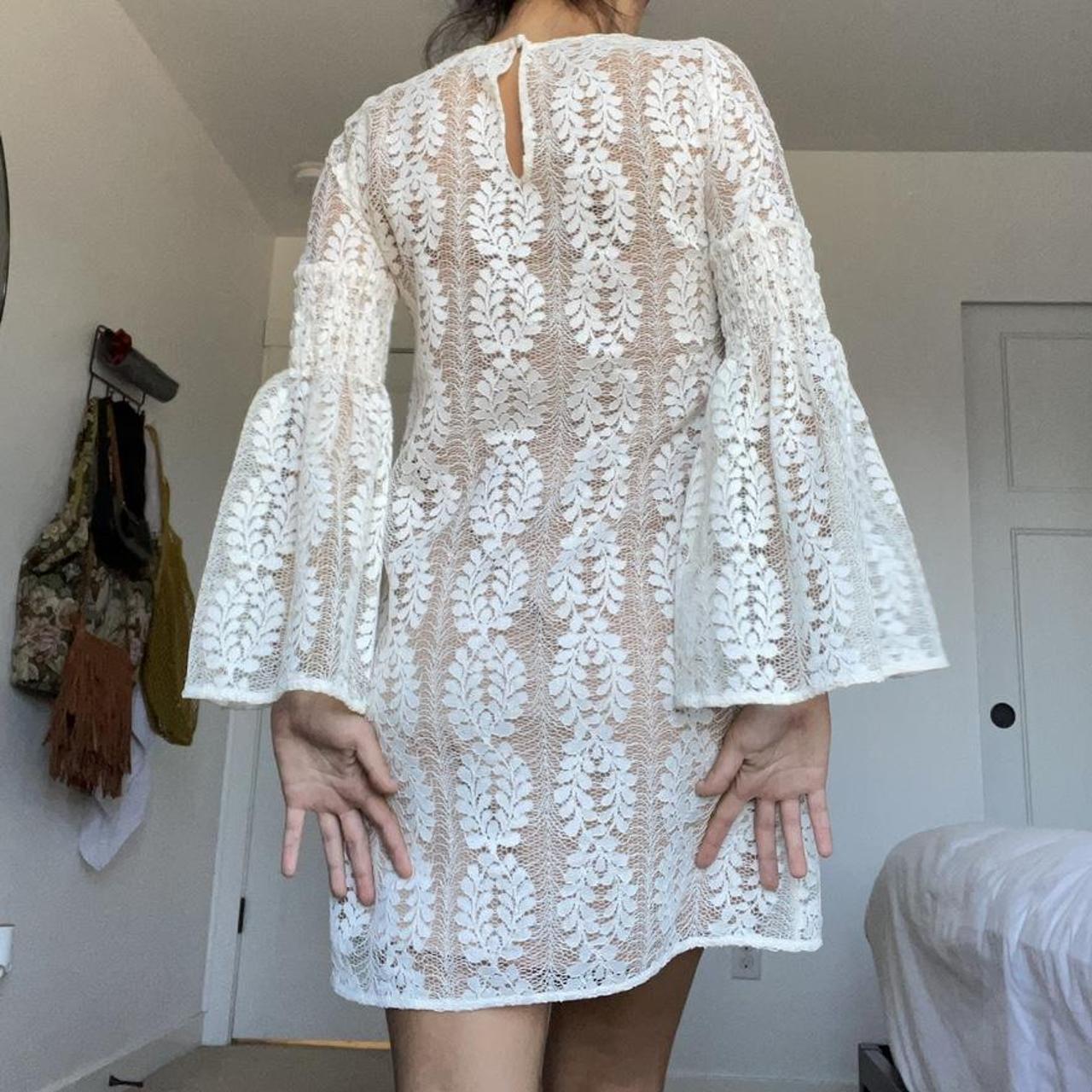 Michael kors deals white lace dress