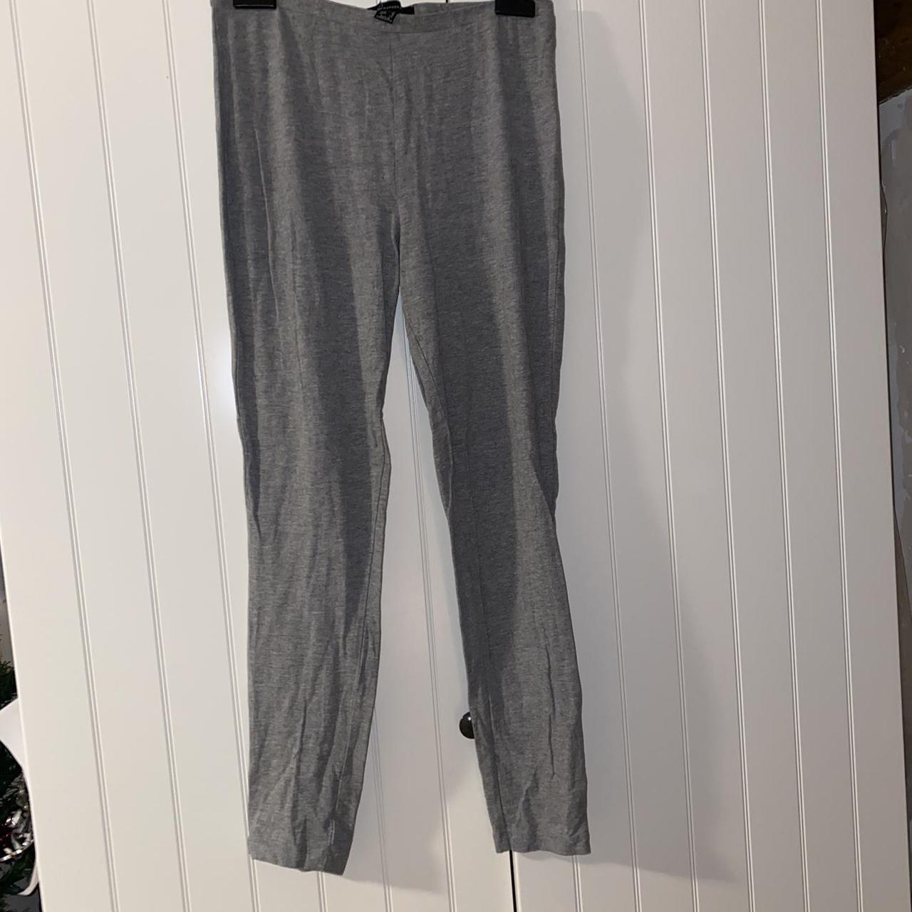 Primark basics grey leggings- size 12 Worn a few... - Depop