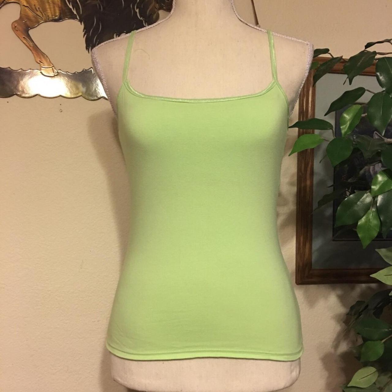 gray cami with built in bra and adjustable - Depop